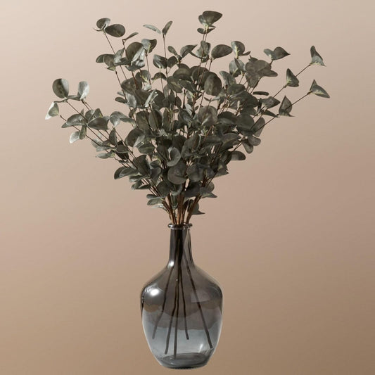 Faux Green Eucalyptus Stems Pack of 5 Artificial Leaves Fake Eucalyptus Stems Tall Branches for Vase 60cm for Floral Arrangement Aesthetic Room Flower Bouquet Centerpiece Home Decor