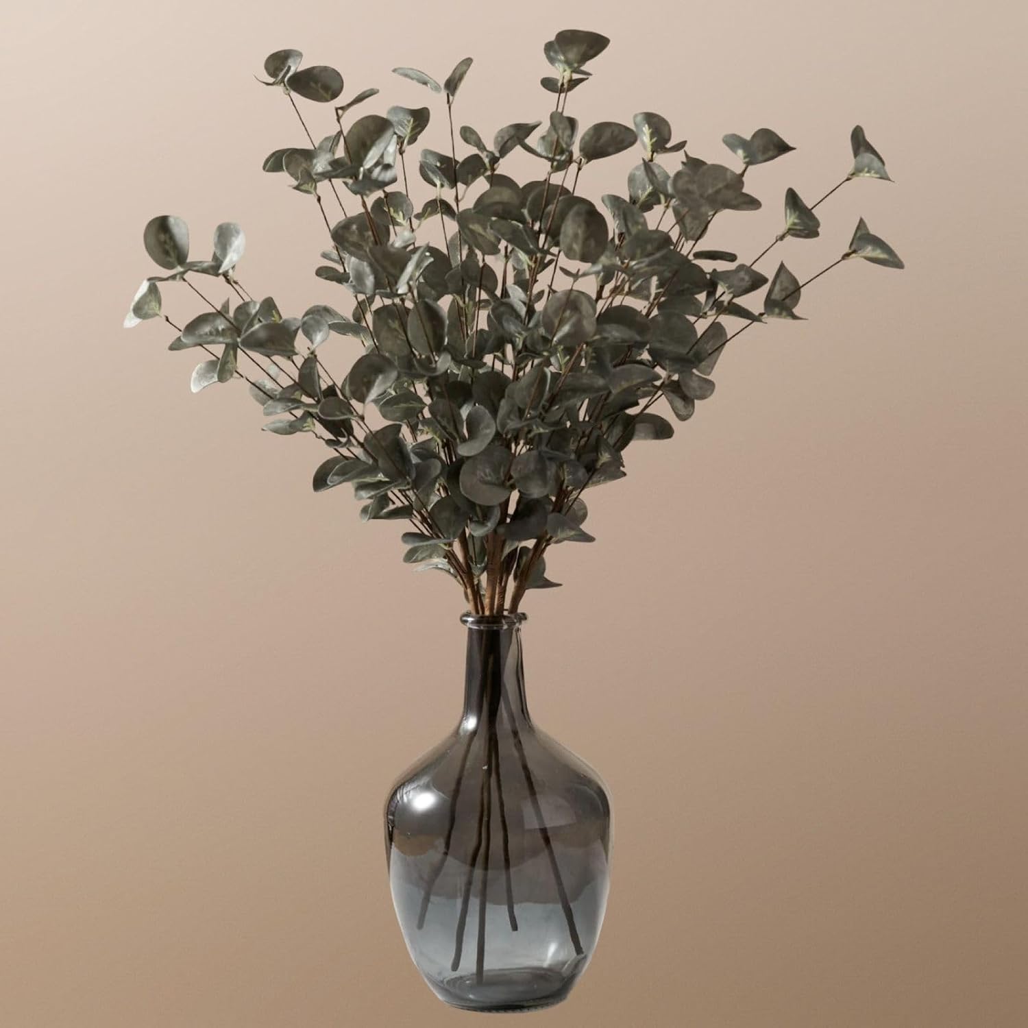 Faux Green Eucalyptus Stems Pack of 5 Artificial Leaves Fake Eucalyptus Stems Tall Branches for Vase 60cm for Floral Arrangement Aesthetic Room Flower Bouquet Centerpiece Home Decor