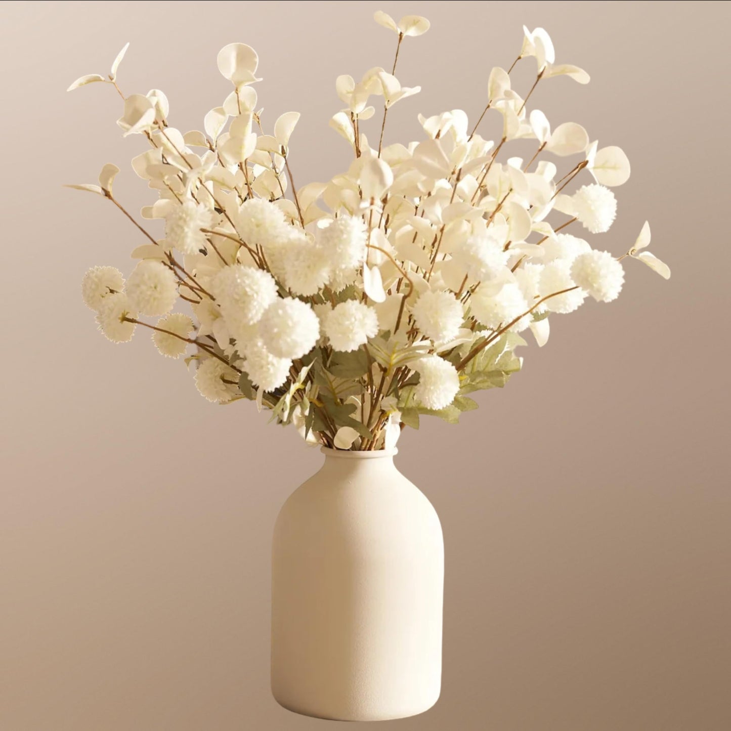 Faux Green Eucalyptus Stems Pack of 5 Artificial Leaves Fake Eucalyptus Stems Tall Branches for Vase 60cm for Floral Arrangement Aesthetic Room Flower Bouquet Centerpiece Home Decor