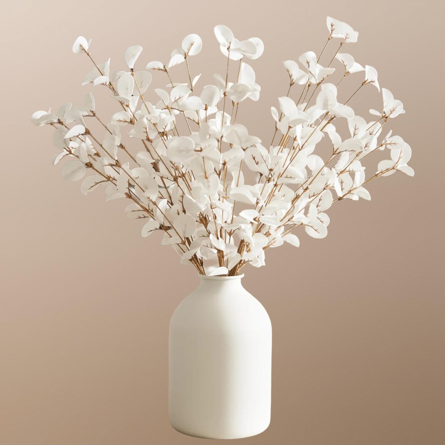 Faux Green Eucalyptus Stems Pack of 5 Artificial Leaves Fake Eucalyptus Stems Tall Branches for Vase 60cm for Floral Arrangement Aesthetic Room Flower Bouquet Centerpiece Home Decor