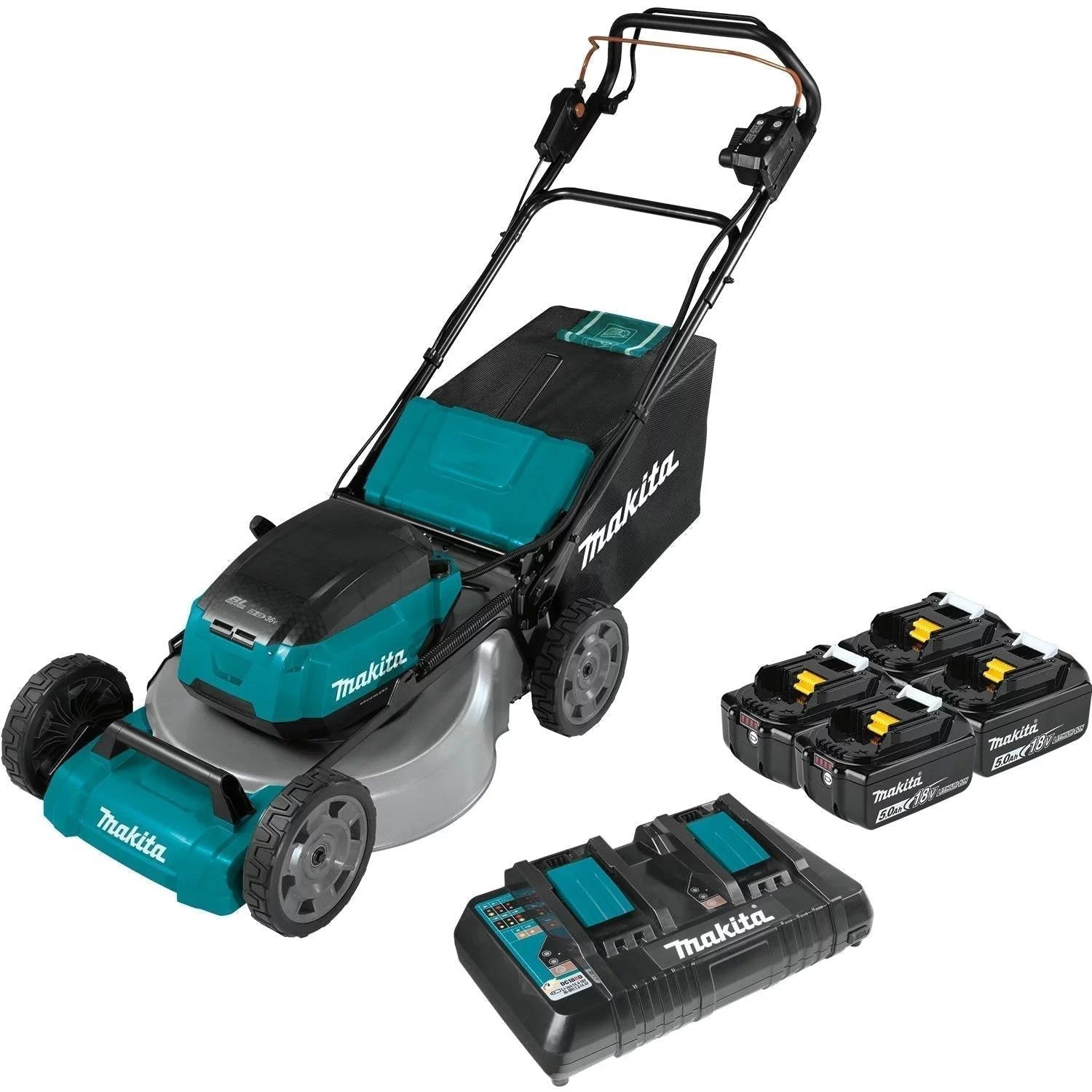 0b79f79e-da1e-48c3-8c03-04b1f027c757_xml08pt1_f_1500px-1.jpg 21 in. 18-Volt X2 (36-Volt) LXT Lithium-Ion Cordless Walk Behind Self Propelled Lawn Mower Kit with 4 Batteries (5.0 Ah) - Image 1
