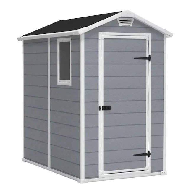 10373633-1.jpg Storage Shed: Manor 6X8DD Indoor Storage Shed, Brown - Image 1