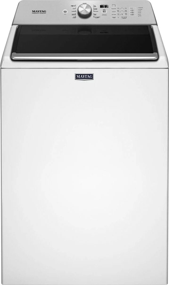 5596310_sd-1.jpg Maytag – 4.7 Cu. Ft. Top Load Washer with Dual-Action PowerWash Agitator – White - Image 1