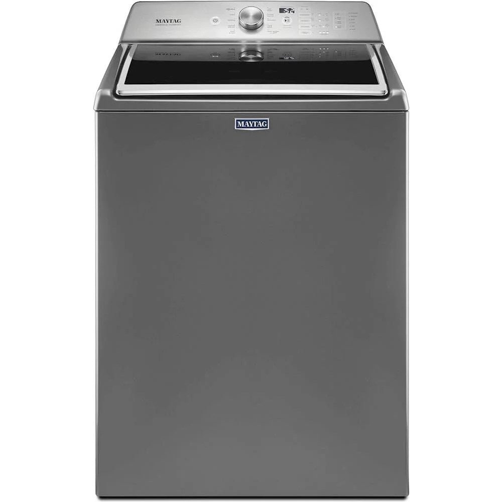 6115622_sd-1.jpg Maytag – 4.7 Cu. Ft. 11-Cycle High-Efficiency Top-Loading Washer – Metallic slate - Image 1