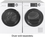 GE – 2.4 Cu. Ft. High Efficiency Stackable Front Load Washer with Steam and Sanitize – White - Image 4