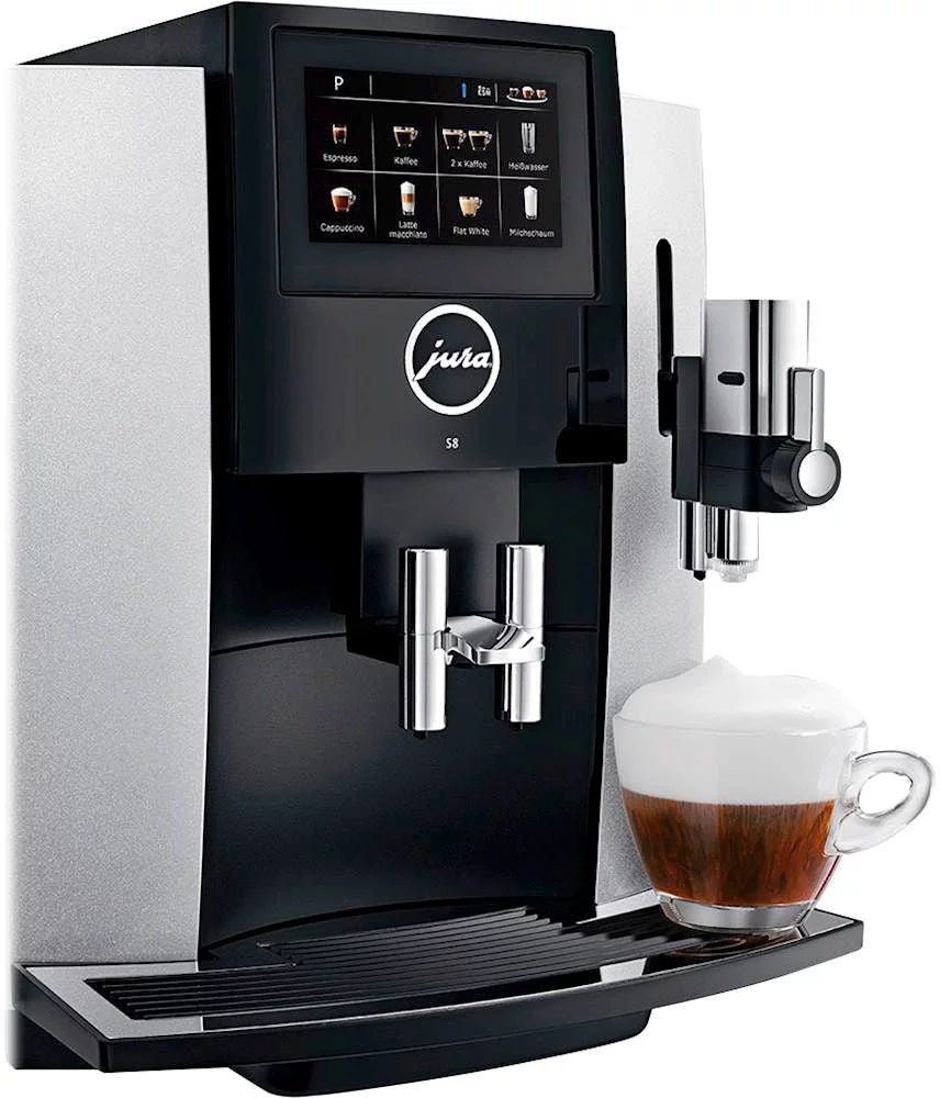6314352cv19d_b369c69a-c14e-44b6-b320-912b9bcaa9f2-1.jpg Jura S8 Espresso Machine with 15 bars of pressure and Milk Frothier - Image 1