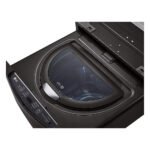 LG – SideKick 1.0 Cu. Ft. High-Efficiency Smart Top Load Pedestal Washer with 3-Motion Technology – Black steel - Image 9