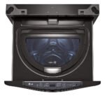 LG – SideKick 1.0 Cu. Ft. High-Efficiency Smart Top Load Pedestal Washer with 3-Motion Technology – Black steel - Image 7