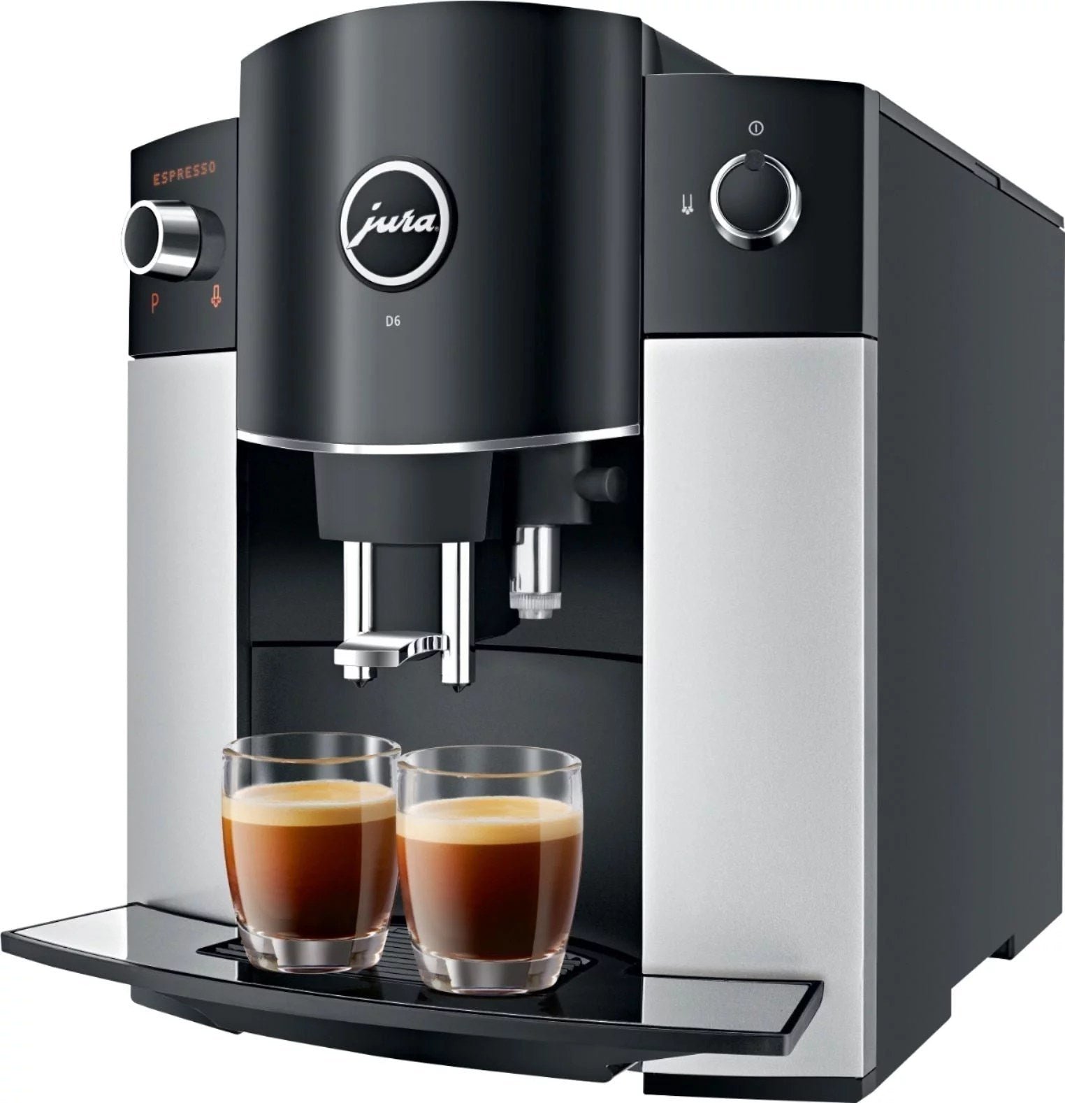 6348496ld_90bf9b75-dcab-42ee-a05a-4d03eb6fa7af-1.jpg Jura D6 Automatic Coffeemaker and Espresso Machine Platinum - Image 1