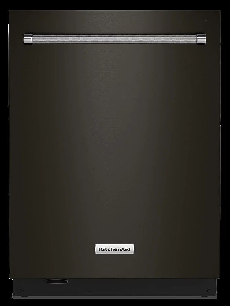 6398256_sd-1.jpg KitchenAid – Top Control Built-In Dishwasher with Stainless Steel Tub, FreeFlex Third Rack, 44dBA – Black stainless steel - Image 1