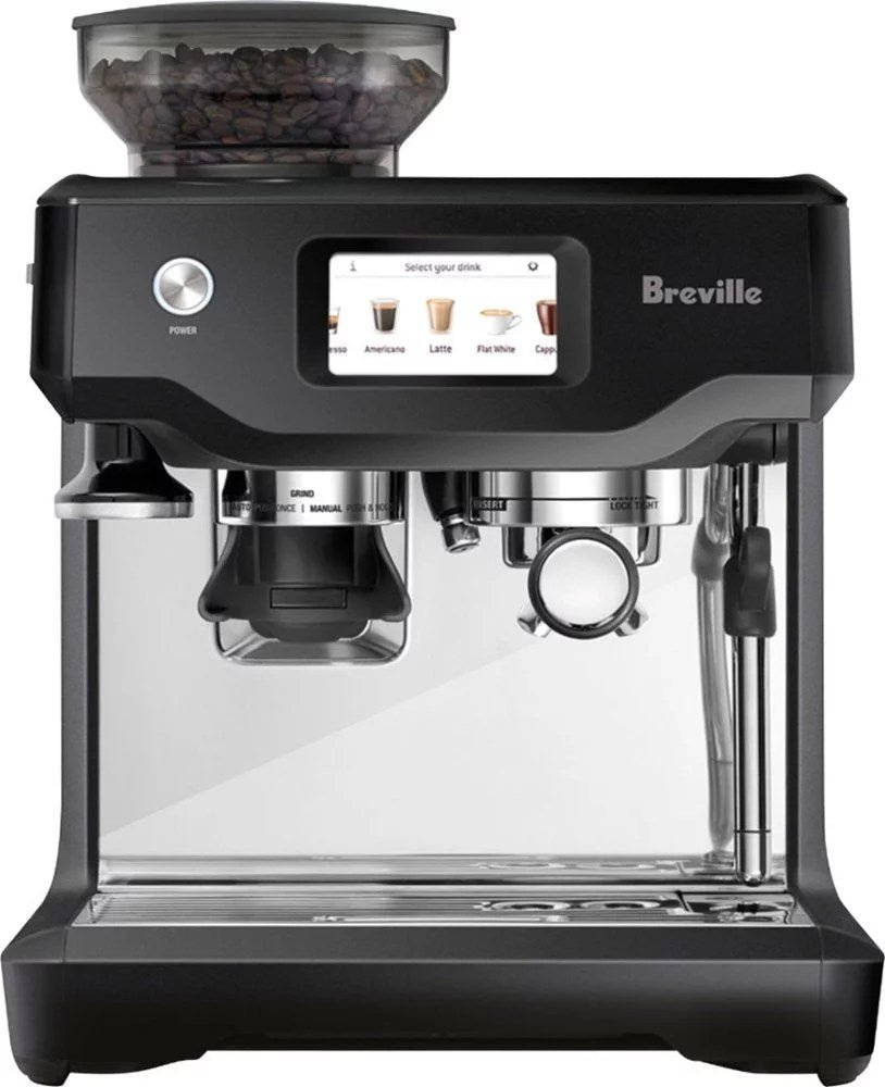 6423171_sd-1.jpg Breville – the Barista Touch Espresso Machine with 15 bars of pressure, Milk Frother and intergrated grinder – Black Truffle - Image 1