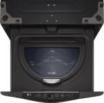 LG – SideKick 1.0 Cu. Ft. High-Efficiency Smart Top Load Pedestal Washer with 3-Motion Technology – Black steel - Image 16