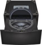 LG – SideKick 1.0 Cu. Ft. High-Efficiency Smart Top Load Pedestal Washer with 3-Motion Technology – Black steel - Image 11