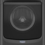 Maytag – 4.5 Cu. Ft. High Efficiency Stackable Front Load Washer with Steam and Extra Power Button – Volcano Black