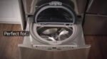 LG – SideKick 1.0 Cu. Ft. High-Efficiency Smart Top Load Pedestal Washer with 3-Motion Technology – Black steel - Image 4
