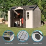 LIFETIME 10 FT. X 8 FT. OUTDOOR STORAGE SHED INSTALLATION INCLUDED - Image 9