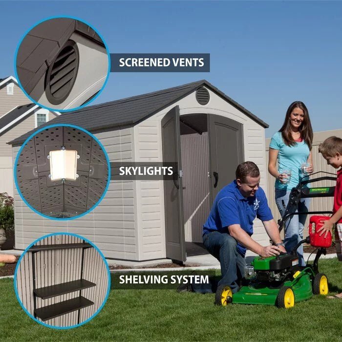 Lifetime Outdoor Storage Shed – 8′ x 12.5′ - Image 15