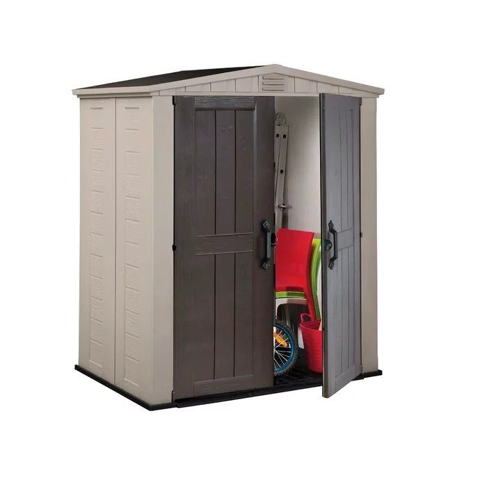 Factor_6_x_3_FT_Strong_Storage_Shed_Made_Of_Extremely_Durable_Resin_And_Reinforced_with_Steel-1.jpg Factor 6 x 3 FT Strong Storage Shed Made Of Extremely Durable Resin And Reinforced with Steel - Image 1