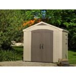 Factor 8 ft. W x 6 ft. D Plastic Storage Shed - Image 3