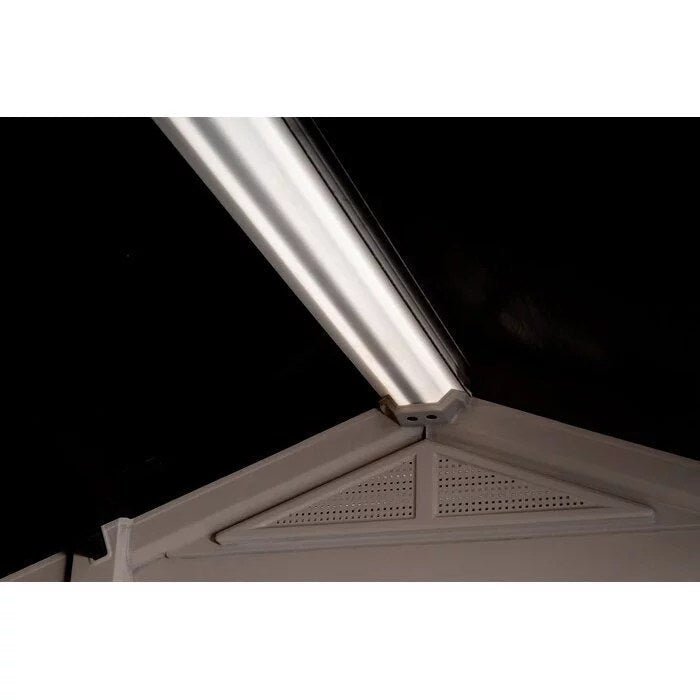 Factor 8 ft. W x 6 ft. D Plastic Storage Shed - Image 4