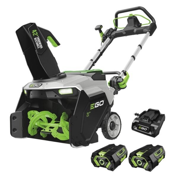 EGO Power+ SNT2122 21" Single-Stage Snow Blower with Peak Power, (2) 4.0Ah Batteries and 320W Charger