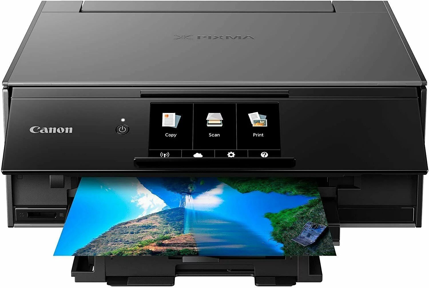 canon-ts9120-wireless-all-in-one-bluetooth-printer-with-scanner-and-copier-1.jpg Canon TS9120 Wireless All-in-One Bluetooth Printer with Scanner and Copier - Image 1