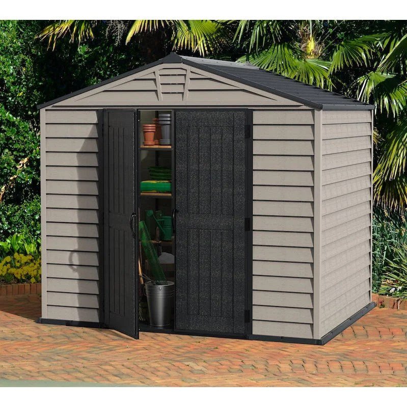 duramax-vinyl-sheds-duramax-storemax-plus-10-5x8-ft-with-molded-floor-east-coast-purchase-only-38035985006829-1.jpg DuraMax StoreMax Plus 10.5×8 Ft with Molded Floor Vinyl Storage Shed - Image 1