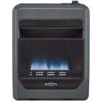 Natural Gas Vent Free Blue Flame Gas Space Heater With Blower and Base Feet – 20,000 BTU, T-Stat Control - Image 3