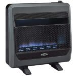 Natural Gas Vent Free Blue Flame Gas Space Heater With Blower and Base Feet – 30,000 BTU, T-Stat Control - Image 2