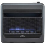 Natural Gas Vent Free Blue Flame Gas Space Heater With Blower and Base Feet – 30,000 BTU, T-Stat Control - Image 3