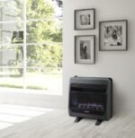 Natural Gas Vent Free Blue Flame Gas Space Heater With Blower and Base Feet – 30,000 BTU, T-Stat Control - Image 4