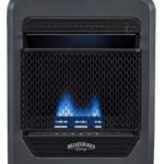 Propane Gas Vent Free Blue Flame Gas Space Heater With Base Feet – 10,000 BTU, T-Stat Control