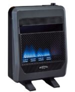 Propane Gas Vent Free Blue Flame Gas Space Heater With Blower and Base Feet – 20,000 BTU, T-Stat Control - Image 2