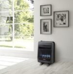 Propane Gas Vent Free Blue Flame Gas Space Heater With Blower and Base Feet – 20,000 BTU, T-Stat Control - Image 3