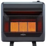 Propane Gas Vent Free Infrared Gas Space Heater With Blower and Base Feet – 28,000 BTU, T-Stat Control
