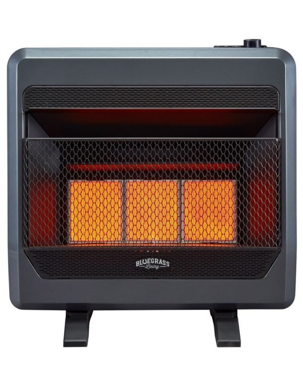 iben-product-349-image-1.jpg Propane Gas Vent Free Infrared Gas Space Heater With Blower and Base Feet – 28,000 BTU, T-Stat Control - Image 1