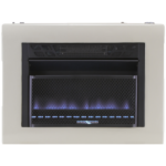Hearth Dual Fuel Ventless Blue Flame Gas Space Heater With Blower – 20,000 BTU, T-Stat Control