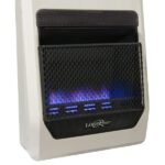 Dual Fuel Ventless Blue Flame Gas Space Heater – 20,000 BTU, T-Stat Control