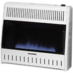 Dual Fuel Ventless Blue Flame Heater – 30,000 BTU, T-Stat Control