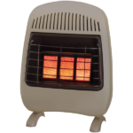 Dual Fuel Ventless Infrared Heater – 20,000 BTU, T-Stat Control