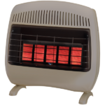 Dual Fuel Ventless Infrared Heater – 30,000 BTU, T-Stat Control