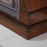 Dual Fuel Ventless Gas Fireplace With Mantel – 32,000 BTU, T-Stat. Control, Auburn Cherry Finish - Image 3