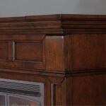 Dual Fuel Ventless Gas Fireplace With Mantel – 32,000 BTU, T-Stat. Control, Auburn Cherry Finish - Image 4