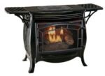 Dual Fuel Ventless Gas Stove – 26,000 BTU, Remote Control, Gloss Black Finish - Image 2