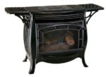 Dual Fuel Ventless Gas Stove – 26,000 BTU, Remote Control, Gloss Black Finish - Image 4