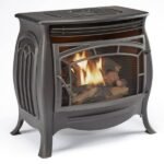 Dual Fuel Ventless Gas Stove – 26,000 BTU, Remote Control, Matte Black Finish