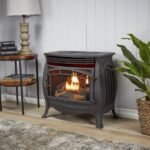 Dual Fuel Ventless Gas Stove – 26,000 BTU, Remote Control, Matte Black Finish - Image 8