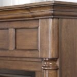 Full Size Dual Fuel Ventless Gas Fireplace With Mantel – 32,000 BTU, Remote Control, Walnut Finish - Image 8
