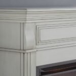 Full Size Electric Fireplace – Remote Control, Antique White Finish - Image 6
