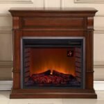 Full Size Electric Fireplace – Remote Control, Apple Spice Finish - Image 3